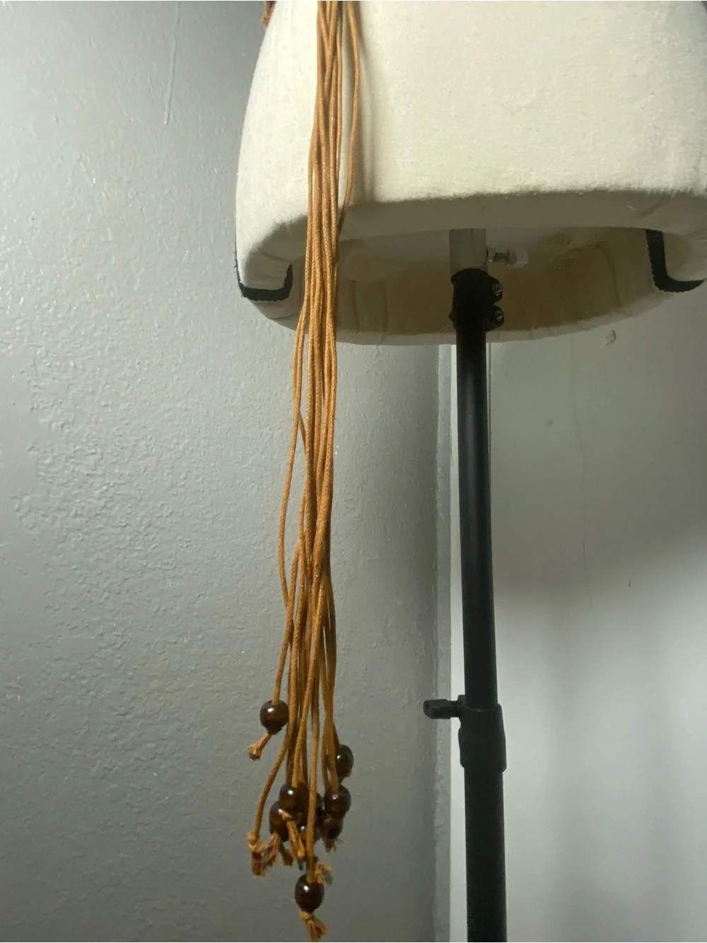 Y2K Boho Fairy Brown Wood Beaded Rope Belt One Size